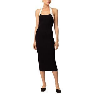Line & Dot Womens  Kohl Midi Dress, Black